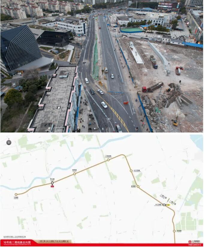 18号线二期工程又有新进展长江西路江杨南路站区间下行线盾构顺利始发