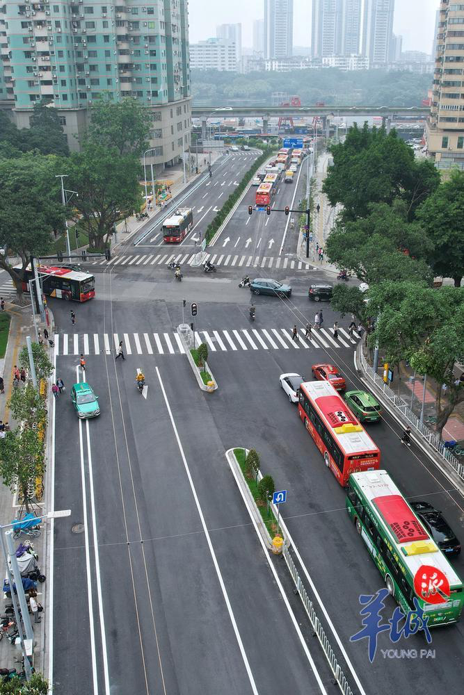 5月14日,广州荔湾路北段双向六车道正式恢复通车