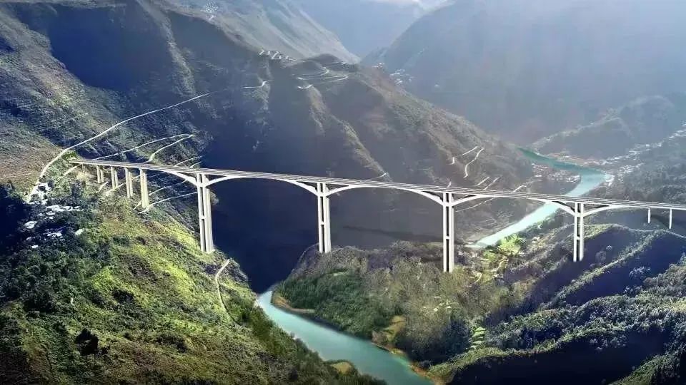 六枝特大桥效果图纳雍至晴隆高速公路是纳雍至兴义高速公路(g7612)的