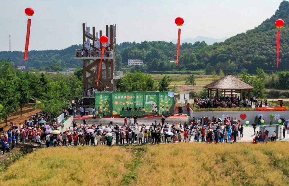 泾县茂林镇第二届农事节暨谷德茂林品牌推介会活动现场