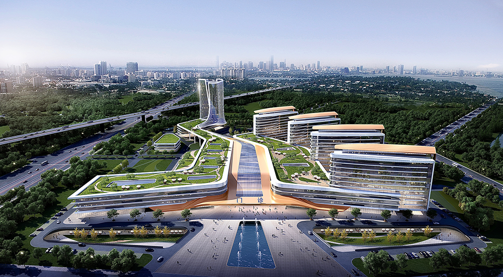 龙港市人民医院建设工程项目效果图