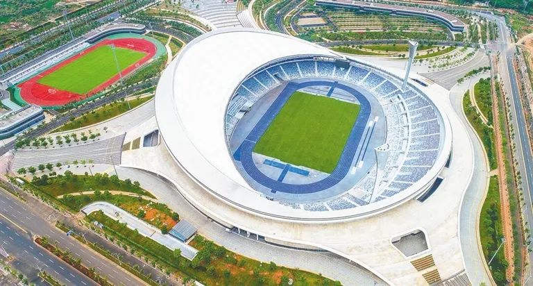 海口五源河体育场是2022年中超联赛海口赛区比赛场地之一.