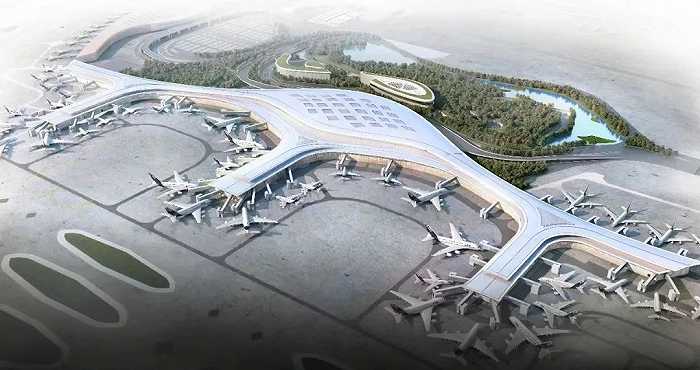 合肥新桥国际机场t2航站楼效果图.