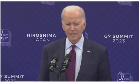 拜登周日在g7峰会结束时对记者表示得到了泽连斯基的"明确保证" 图自