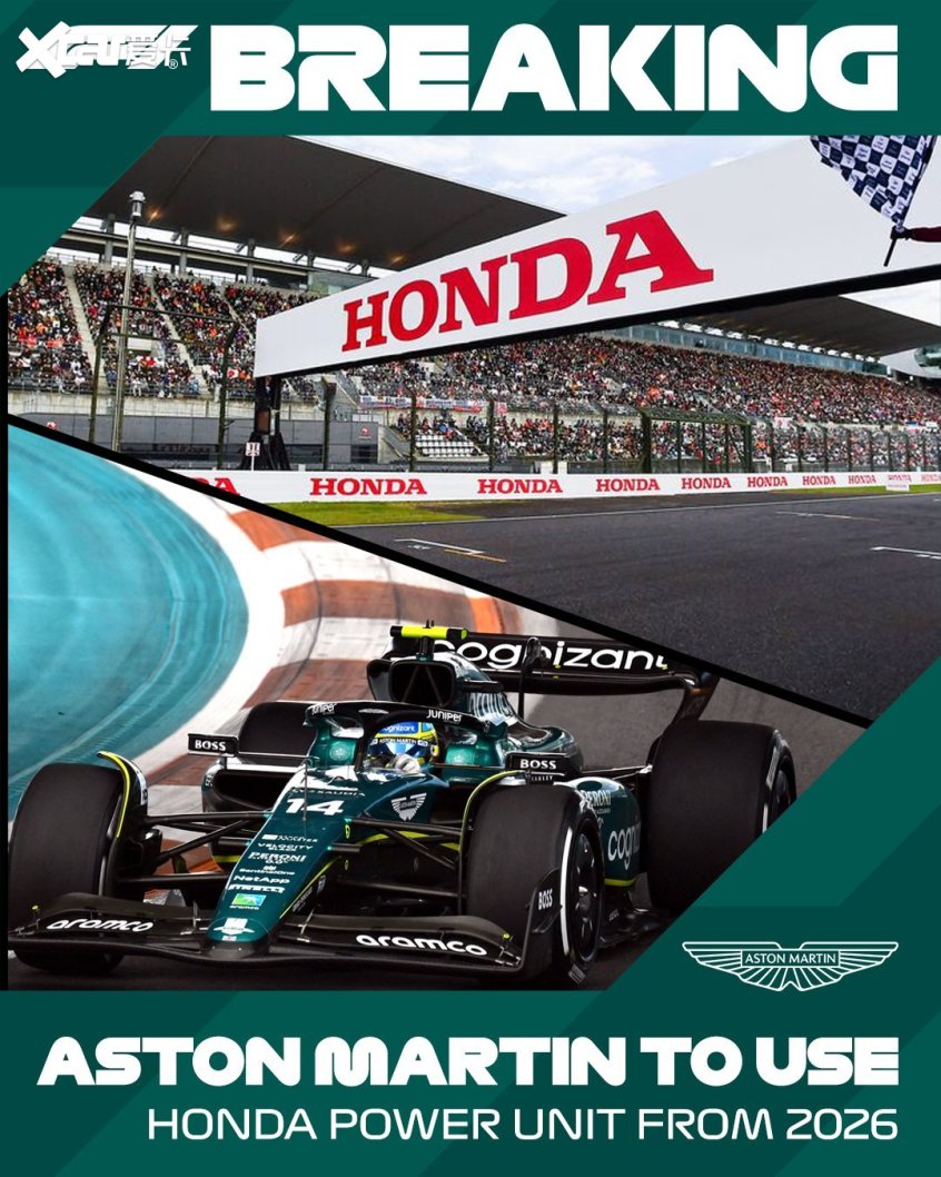 本田重返F1 为阿斯顿·马丁车队提供动力
