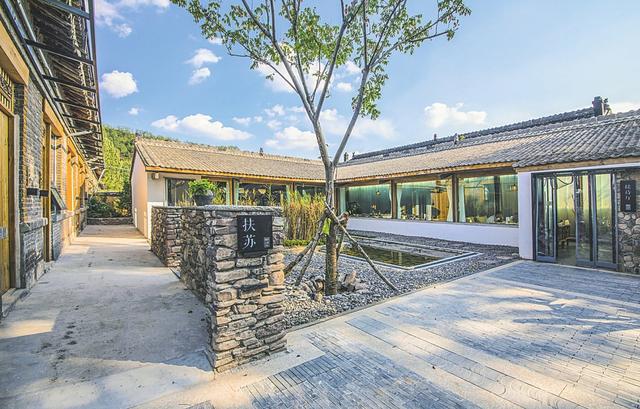 安泽县府城镇飞岭村"蒹葭乡居"民宿一角.本报记者王昕摄