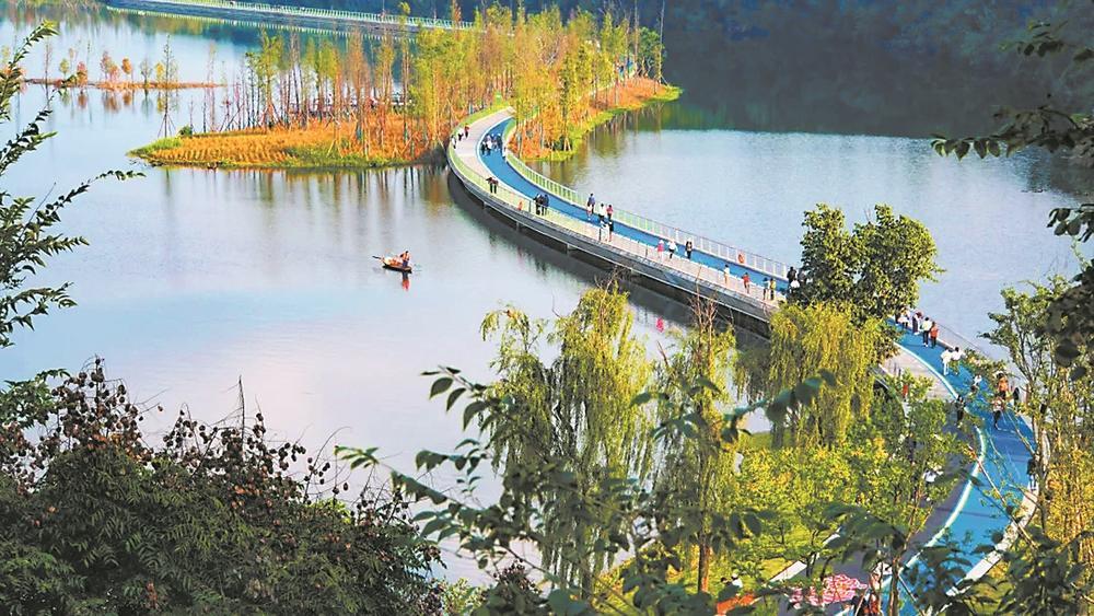 兴隆湖绿道健身新空间