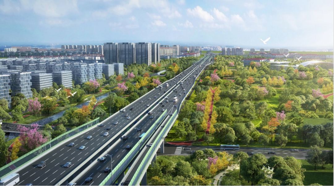 外环西段九星片区鸟瞰效果图