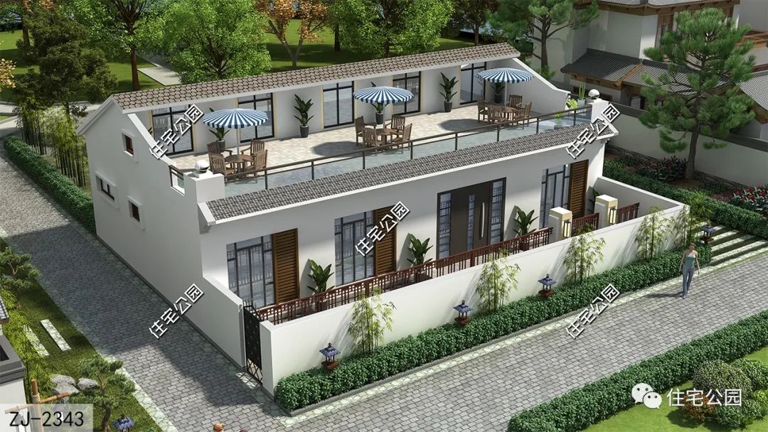 2343农村建房,限制颇多,最常见的便是开窗跟高度限制了,前者是因为