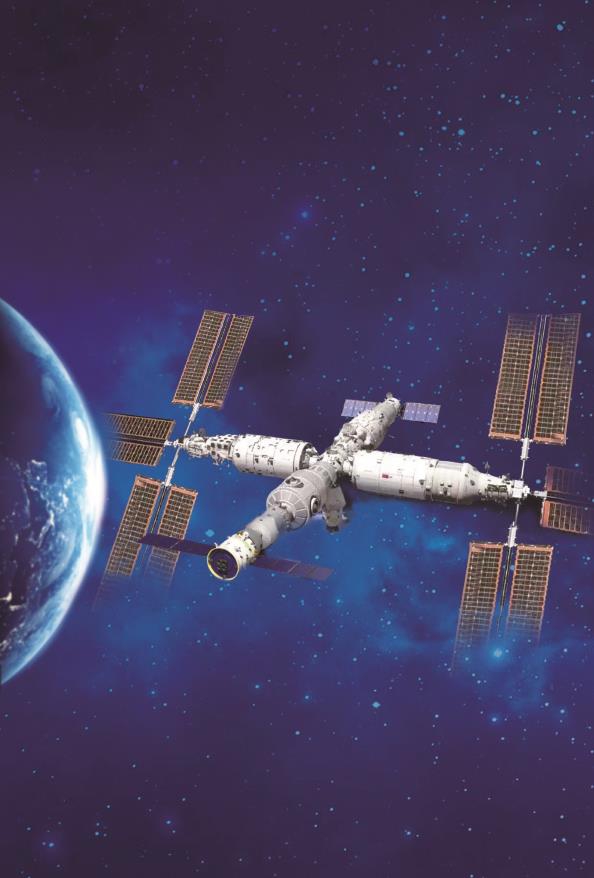 中国空间站示意图 来源 央视 制图 邵晓艳