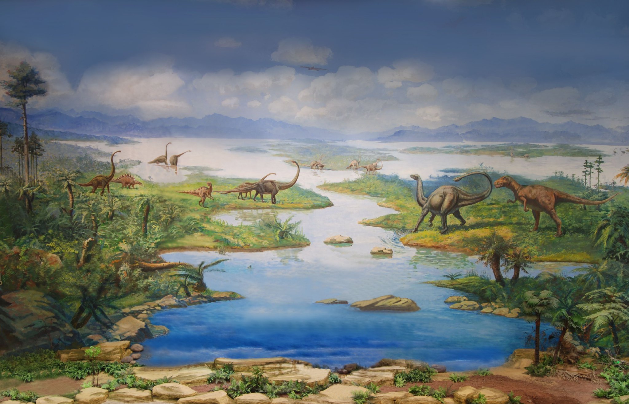 侏罗纪生态环境图