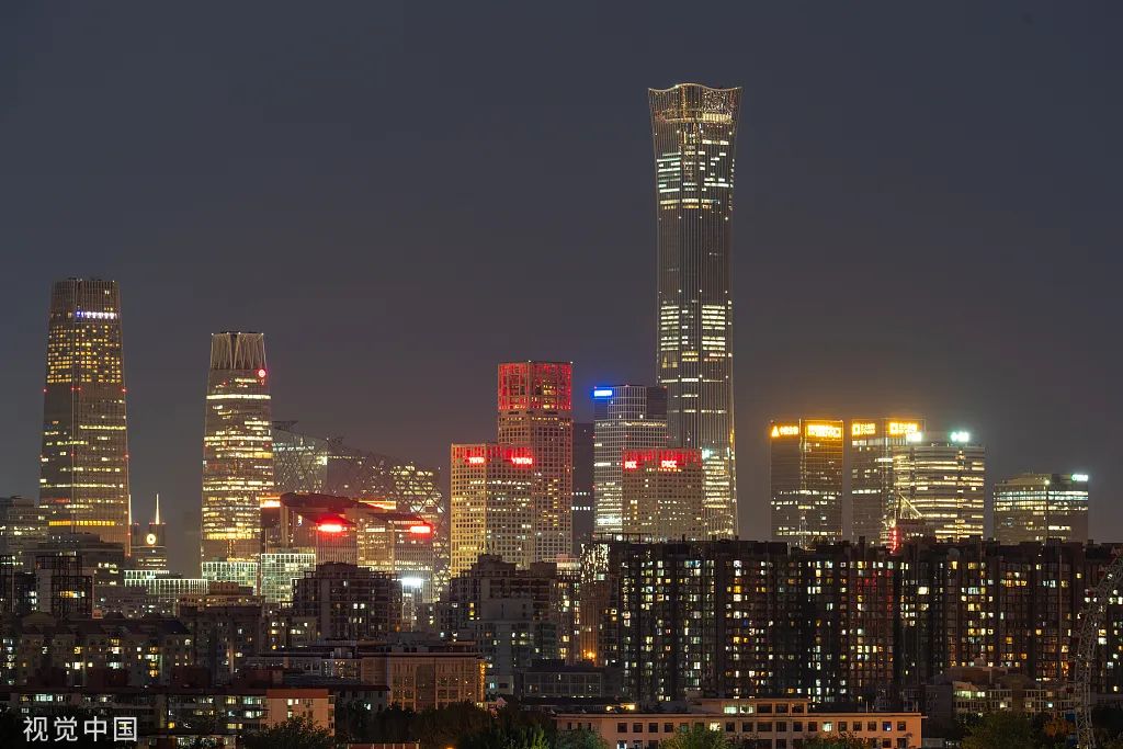 2023年5月6日,北京cbd夜景.资料图