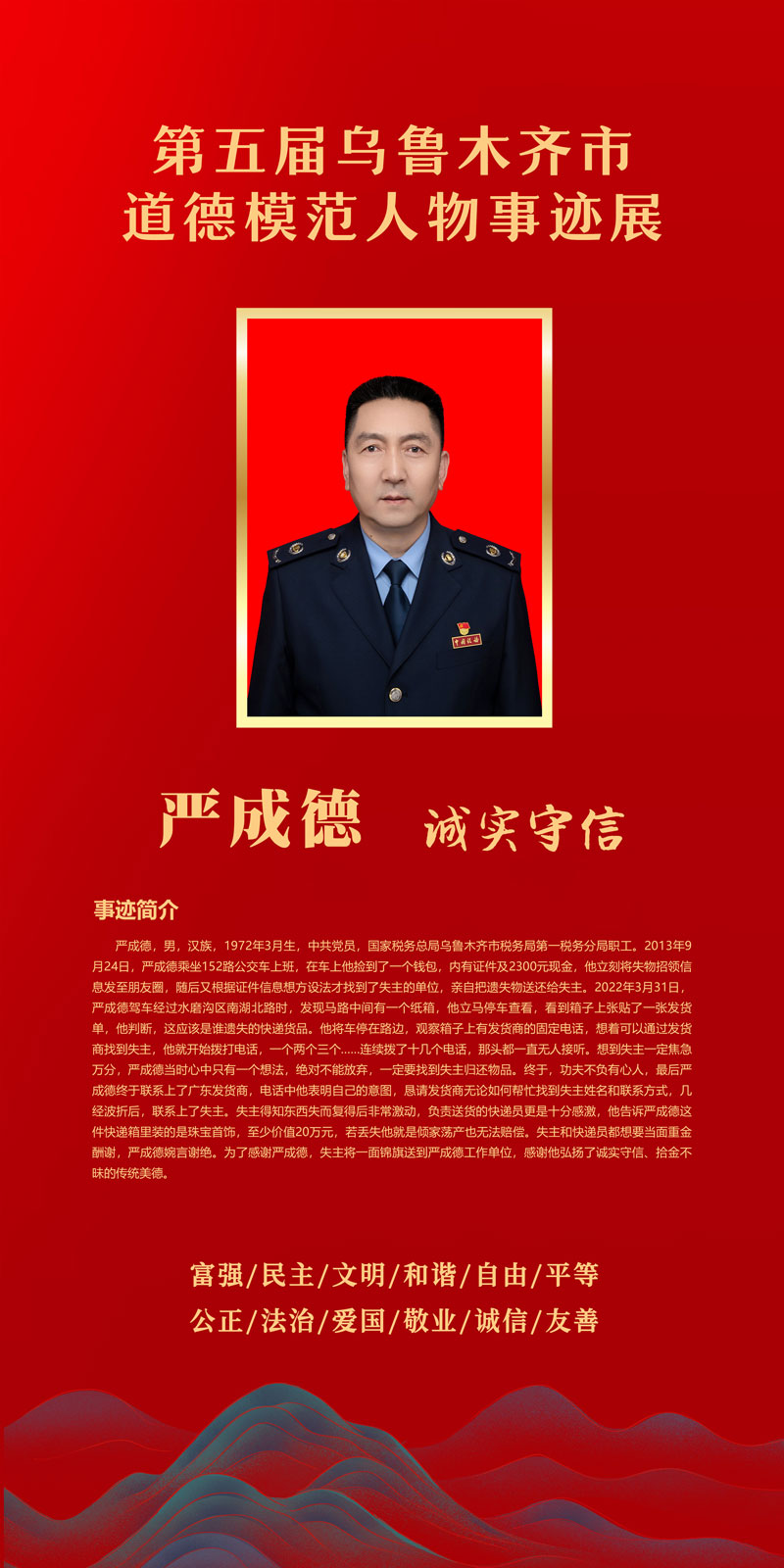 第五届乌鲁木齐市道德模范人物事迹展|新疆_新浪财经_新浪网