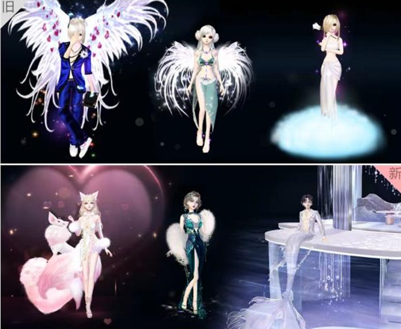 游戏里的人物模型也有过迭代，加入了布料演算