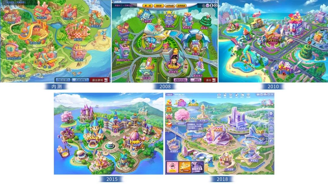 光是游戏大厅的面貌就几经变化