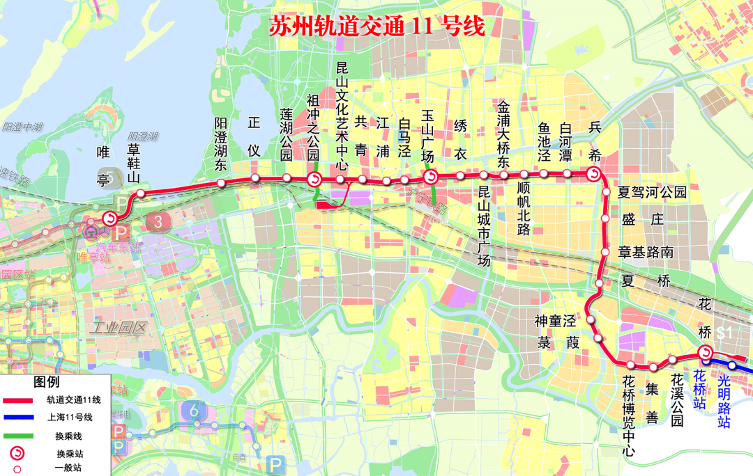 中国县域经济首条全城穿越的地铁线路,苏州地铁11号线(原名s1线)预计