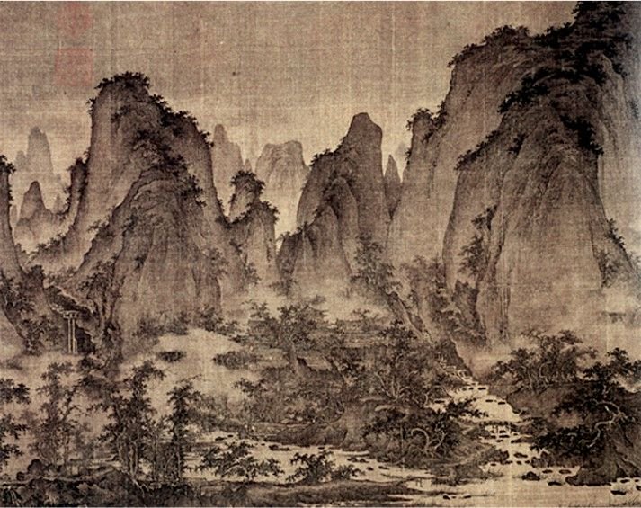 屈鼎,《夏山图》局部,约1050年