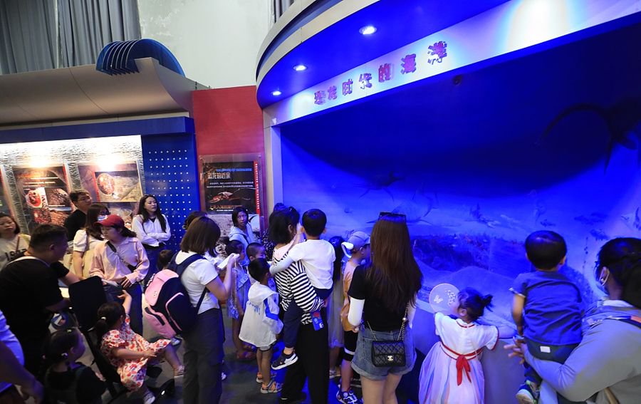 2023年6月6日,北京,国家自然博物馆游客络绎不绝.视觉中国 图