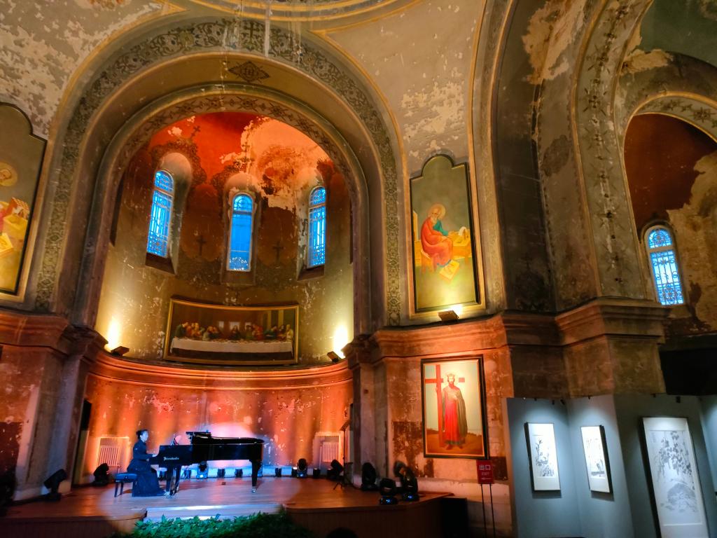 索菲亚教堂内景.新华社记者朱悦摄