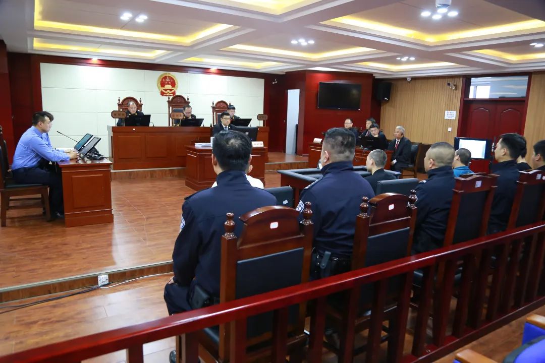 图为一处庭审现场.(黑龙江省高级人民法院供图)