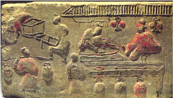 图2:汉代酿酒画像砖(四川成都)