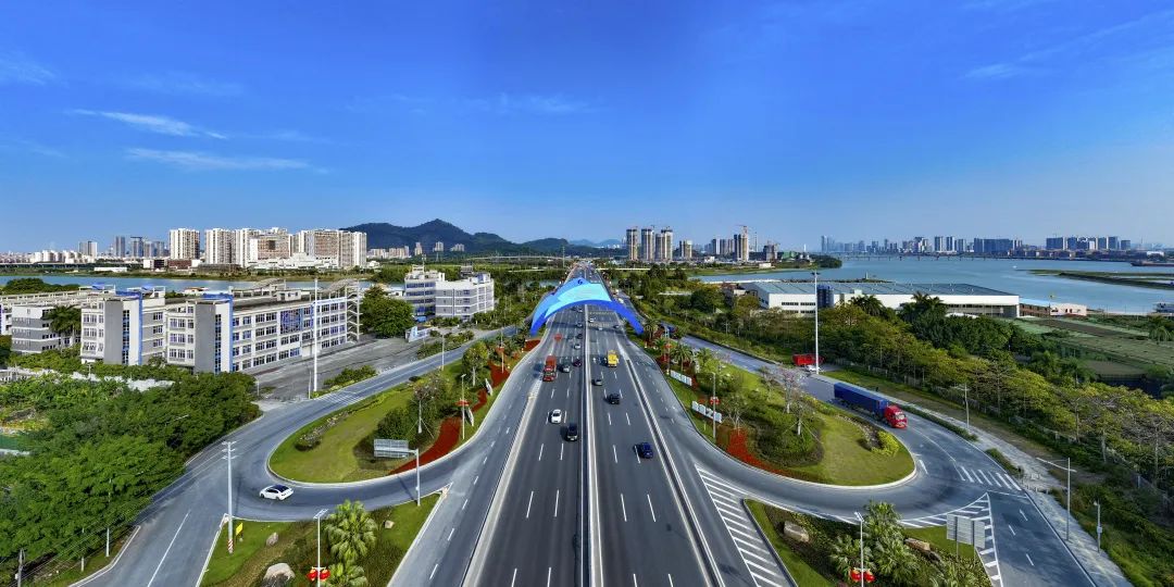 广州南沙自贸区城区一景