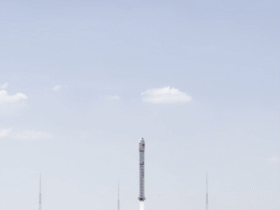 ▲ 长二丁火箭奔向苍穹（陶嘉树 摄）图源：中国航天科技集团