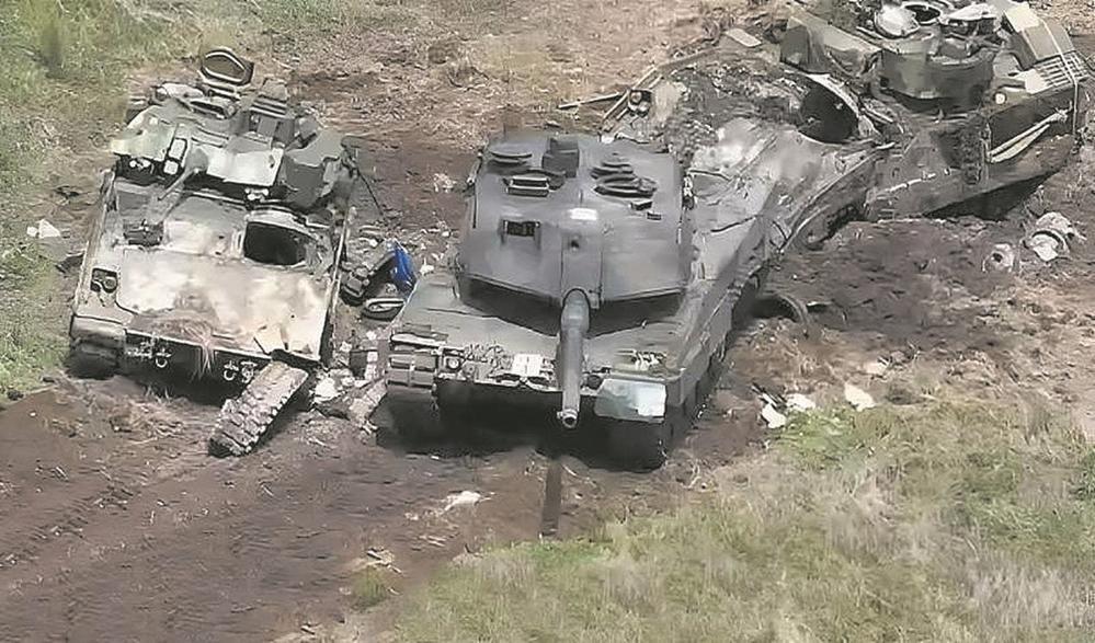 俄罗斯公布的在乌克兰反攻中被俄军摧毁的乌军坦克与步兵战车