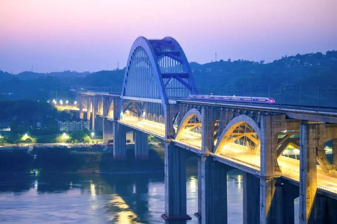 成贵高铁宜宾金沙江公铁两用特大桥.朱跃强 摄