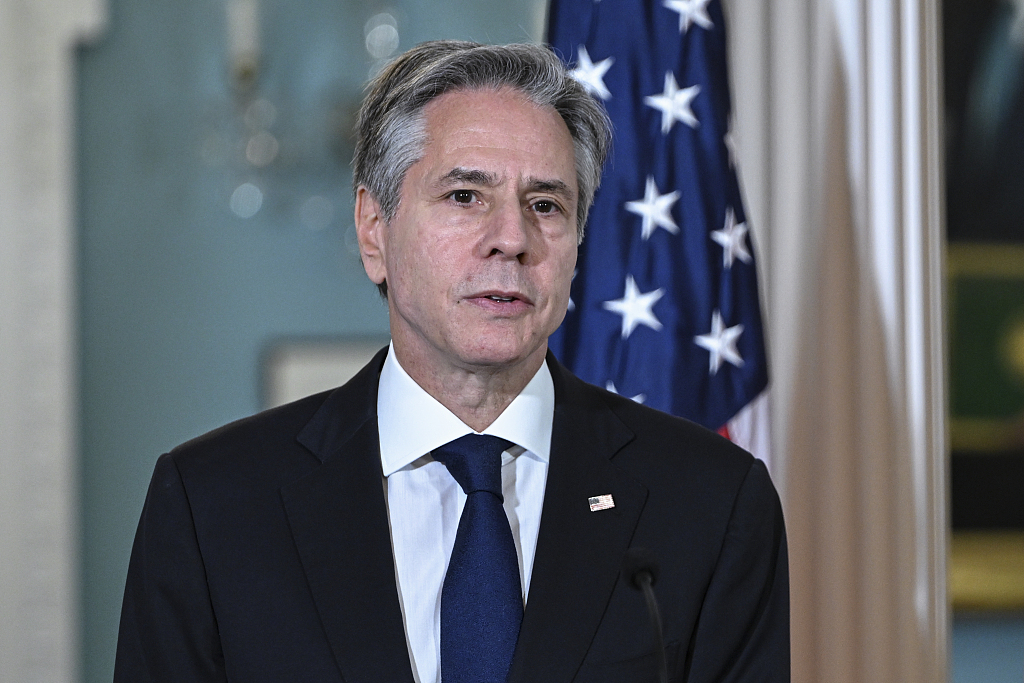 布林肯 资料图 图源:视觉中国汪文斌表示,美方总是讲