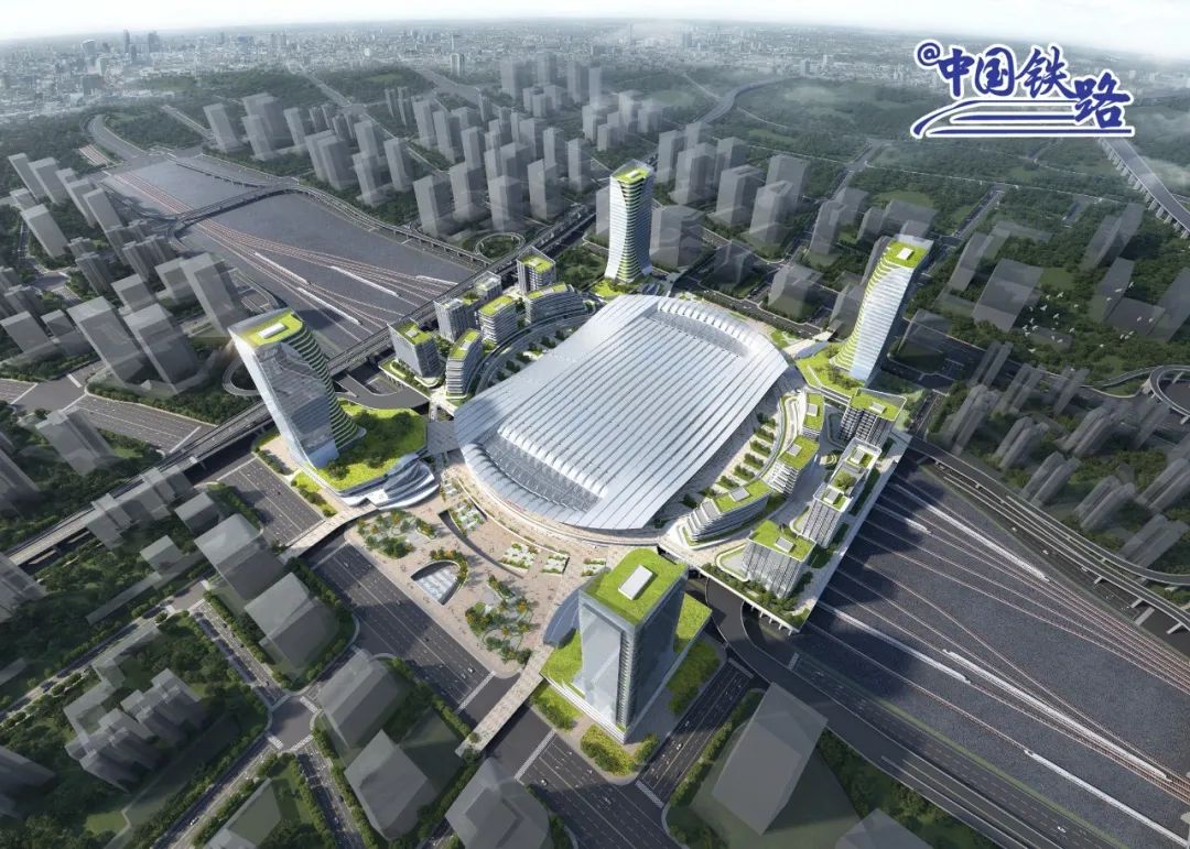 广州白云站效果图