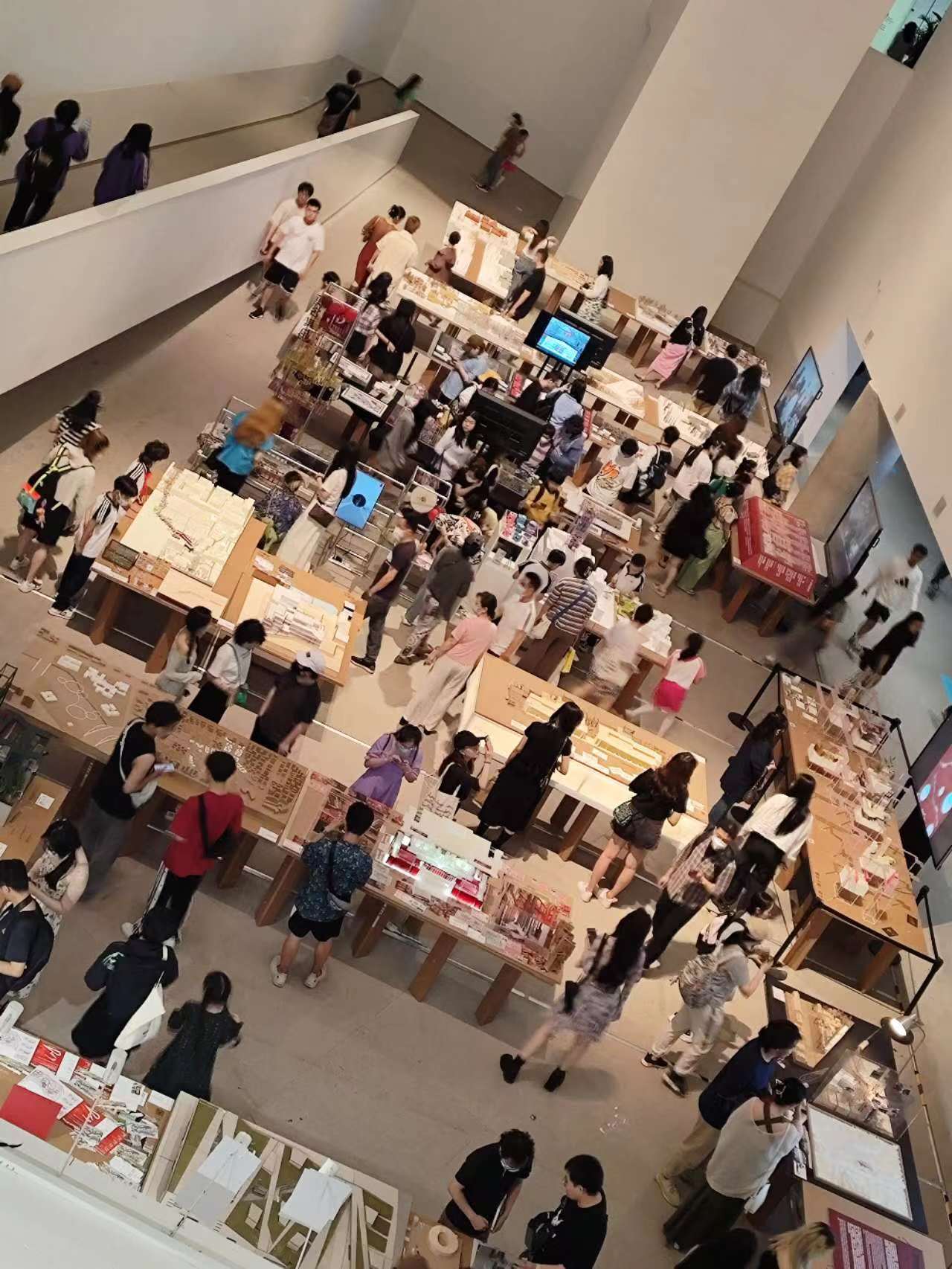中央美院建筑系毕业展展览现场. 澎湃新闻记者 高丹 图