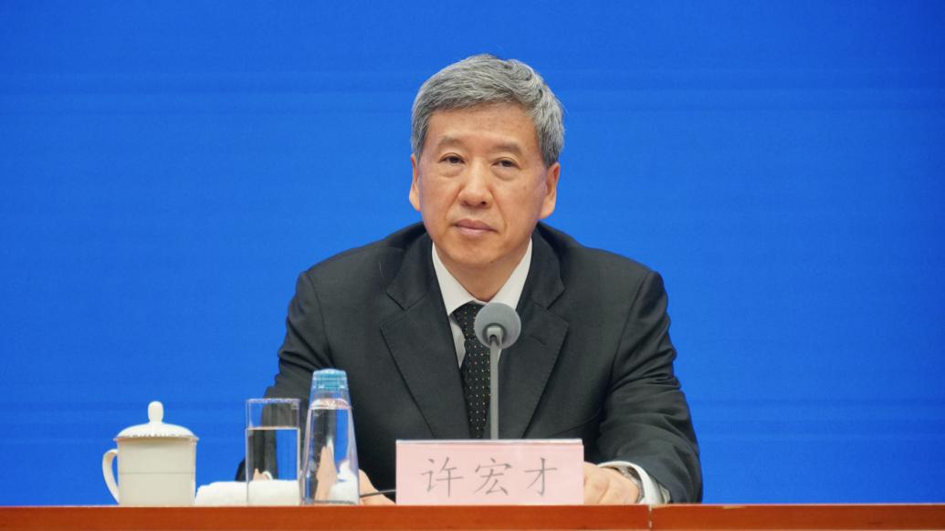 财政部副部长许宏才 &nbsp;澎湃新闻记者 周頔 摄