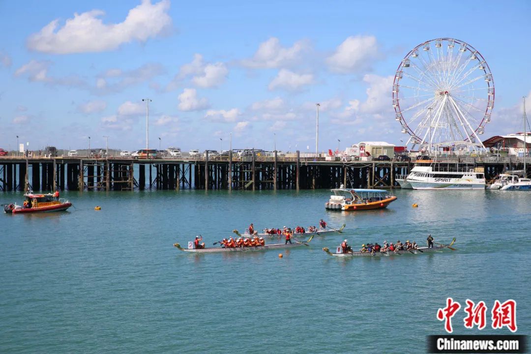 2023年达尔文国际龙舟节在澳大利亚达尔文港滨海举行。顾时宏 摄