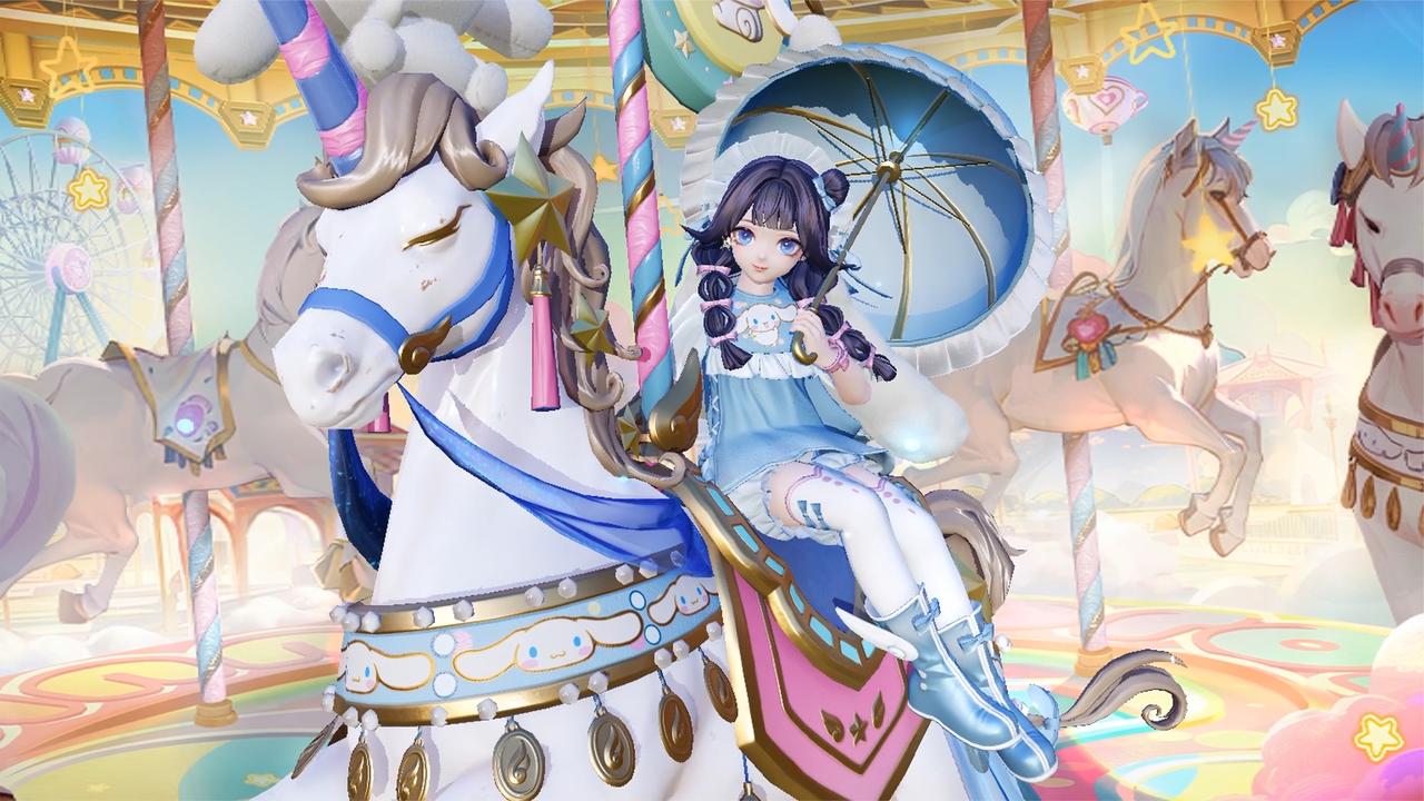 【皮肤展示】辉夜姬全新Sanrio characters系列皮肤「晴漾游云」_新浪新闻