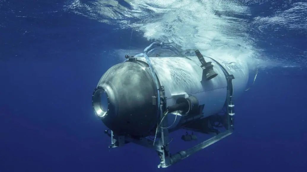 这是海洋之门勘探公司网站发布的“泰坦”号深潜器的资料图片。  新华社 图
