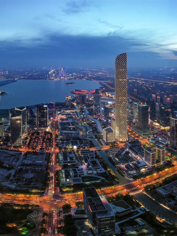 苏州工业园区夜景.来源:新华社