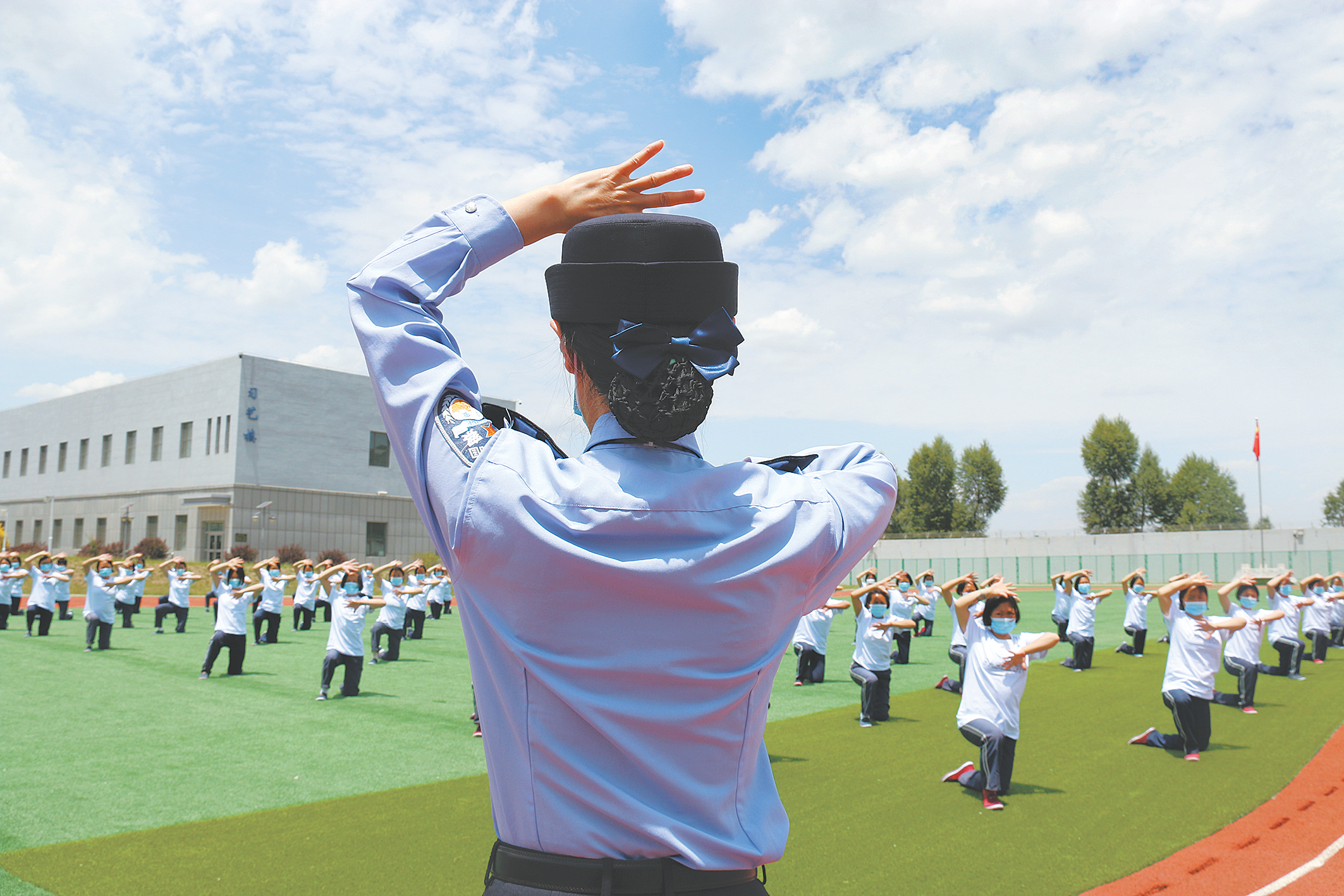 戒毒人员健身操.省女子强制隔离戒毒所供图