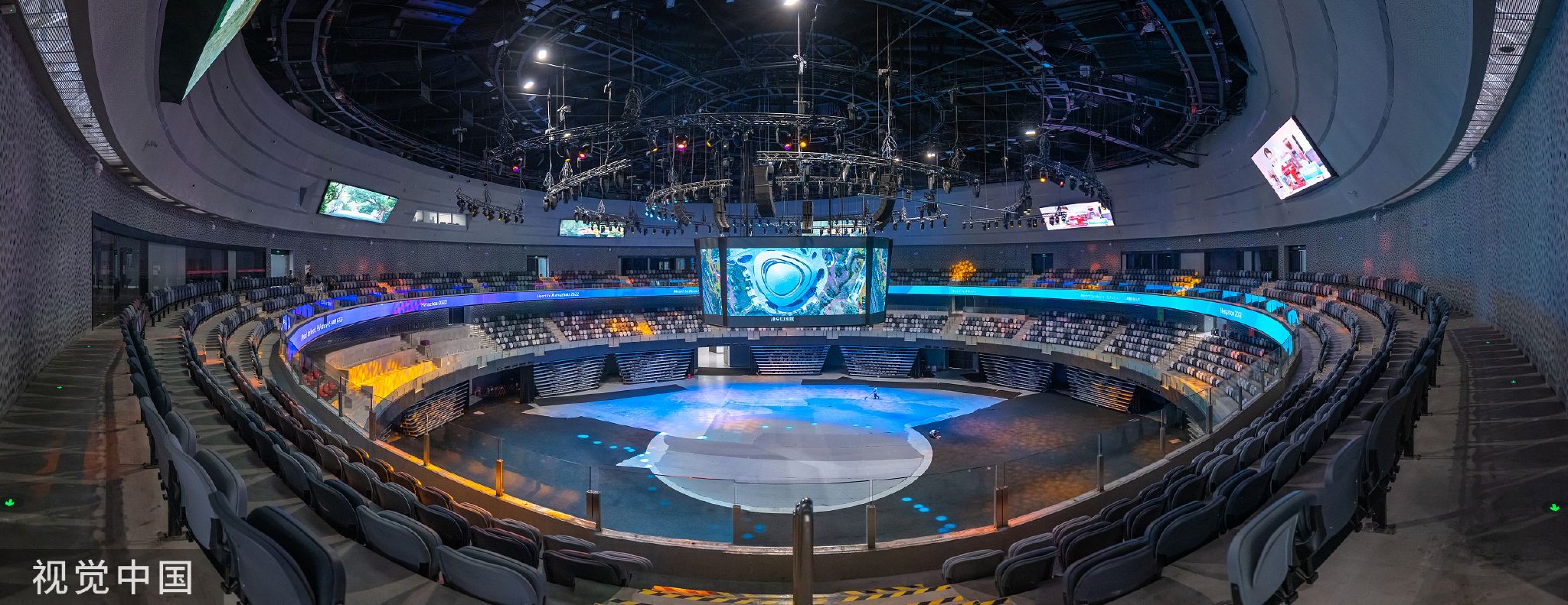 2023年6月20日,杭州亚运会电子竞技项目场馆——杭州电竞中心内景