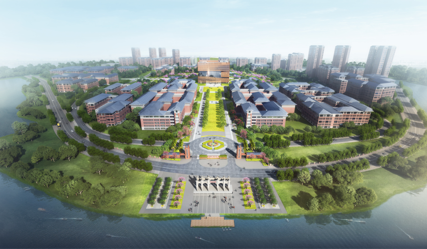 广州新华学院东莞校区鸟瞰图.受访单位供图