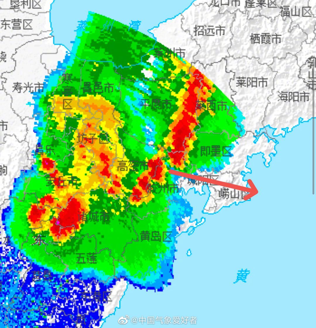 红红的飑线向着曾经号称强对流“结界”的青岛……|青岛市|山东省|天气预告|雷雨大风|天气_新浪新闻
