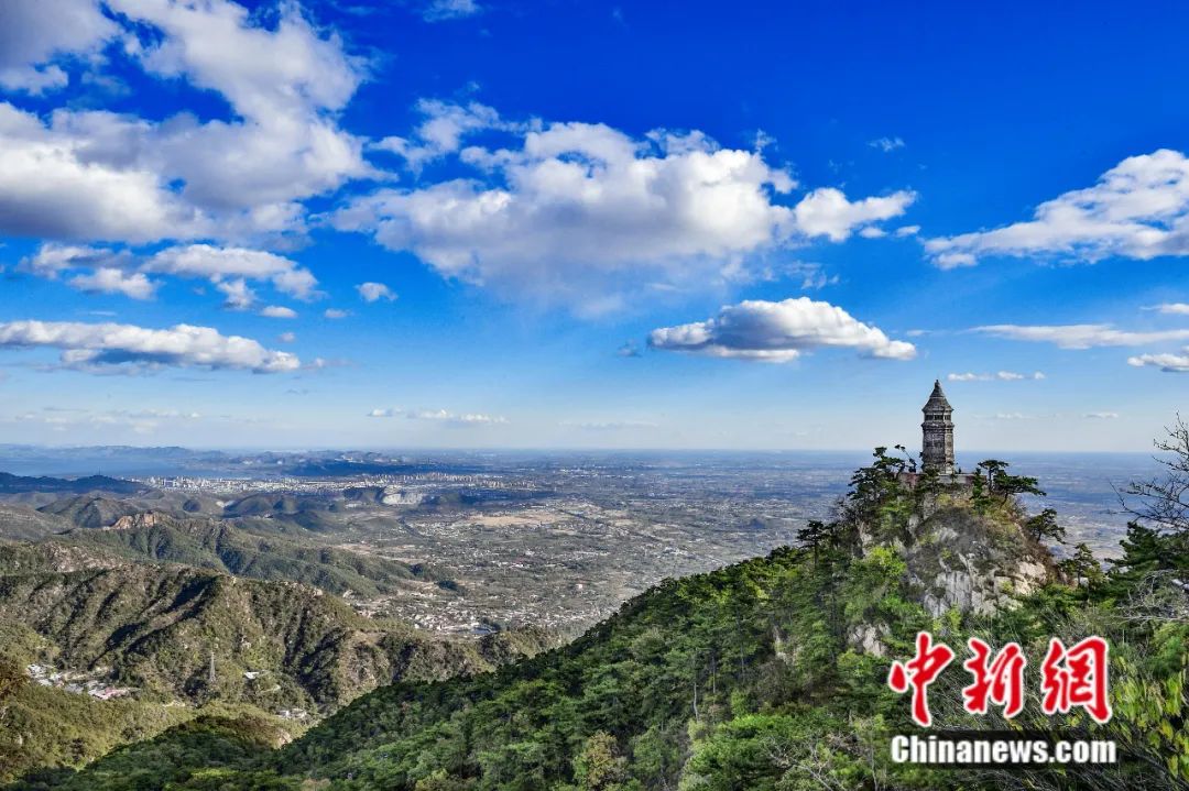 图为天津市蓟州区盘山风景区.天津市蓟州区委宣传部供图