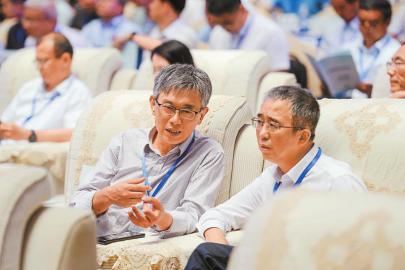 与会能源专家交流探讨。 四川日报全媒体记者 郝飞 摄