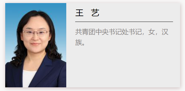 上述报道显示,出生于1980年5月王艺已任共青团中央书记处书记.