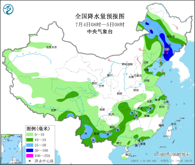 今起东北有大到暴雨,明起京津冀等地高温,局地可超40℃