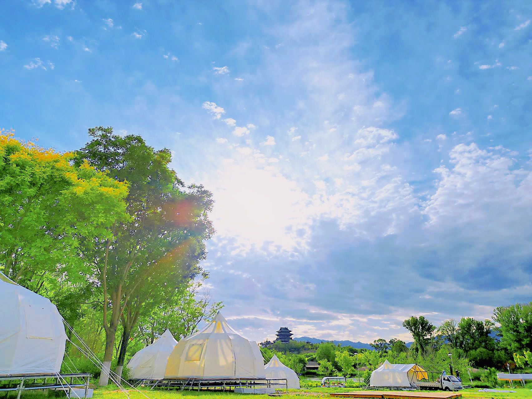 世园公园的露营地.世园公园供图