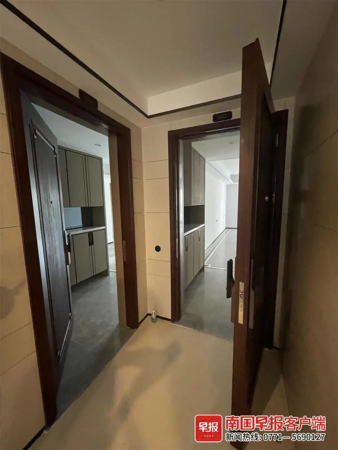 入户门内开被改成外开?开发商回应