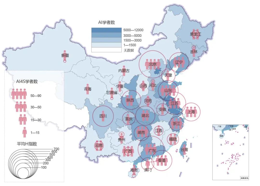 中国AI for Science人才要素地图