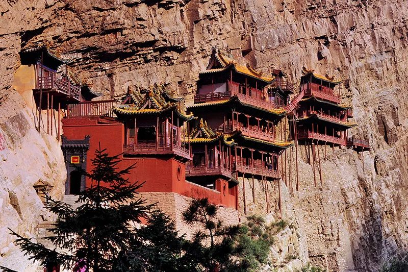 &nbsp;恒山悬空寺古建筑景观