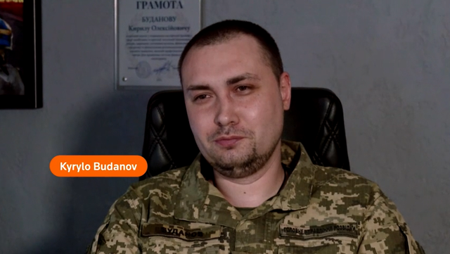 乌克兰国防部情报总局局长基里洛·布达诺夫接受路透社采访。 视频截图 图源：路透社